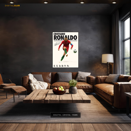 Cristiano Ronaldo Signed Artwork - Premium Wall Art