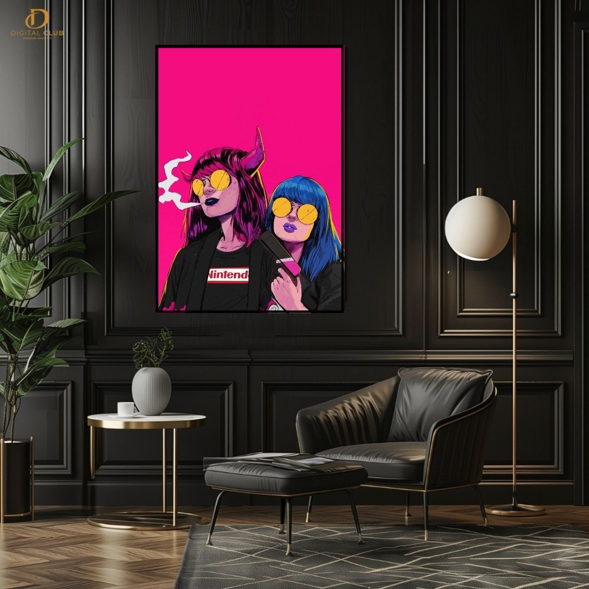 Funky Girls -Pop Art- Premium Wall Art - Art Digital Club