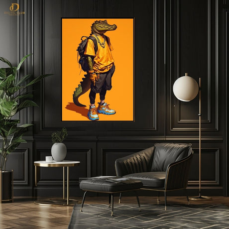 Corodile Man- Trendy- Premium Wall Art - Art Digital Club