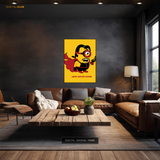 Crime Master Minion - Urdu Quote - Premium Wall Art