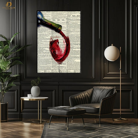 Red Vine Artwork  - Aesthetic- Premium Wall Art