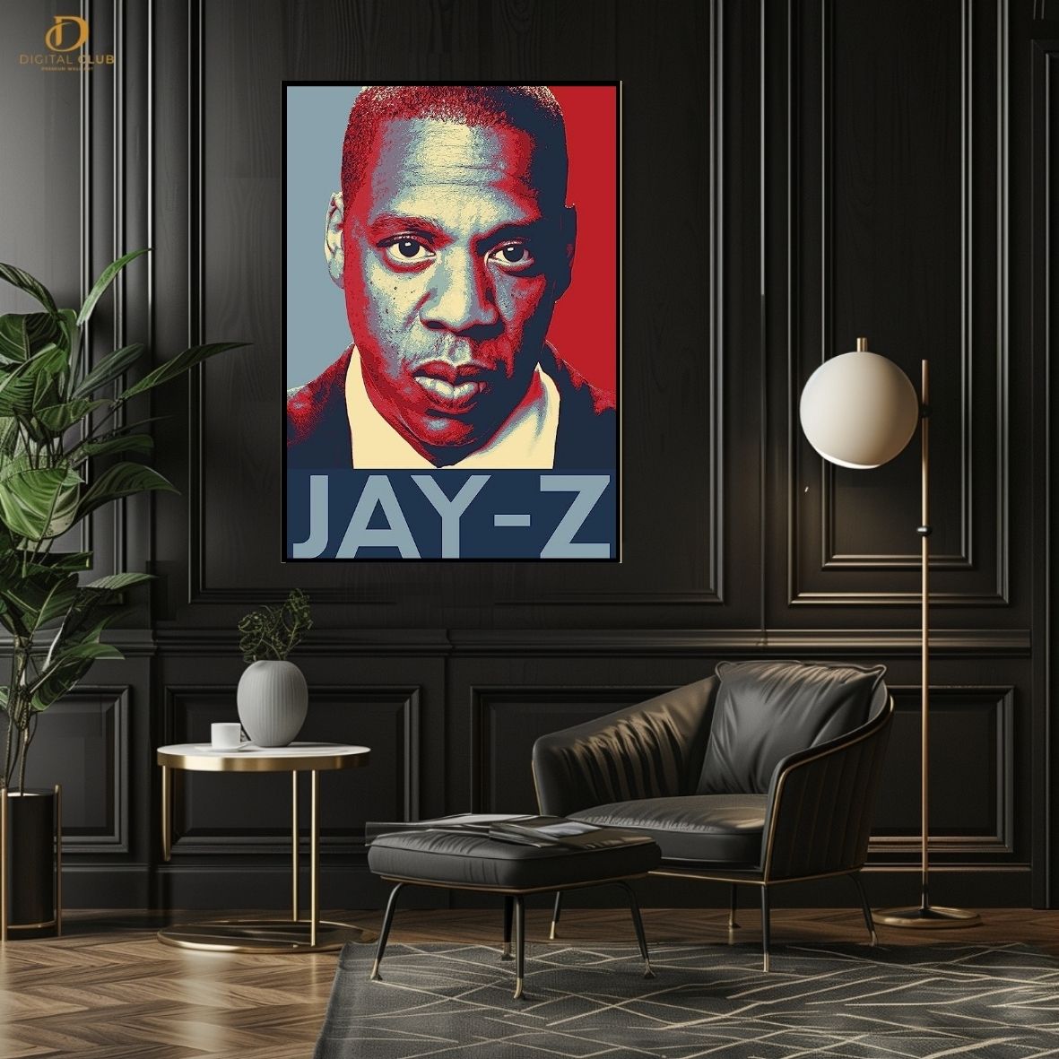 Jay Z  - Music Artist - Premium Wall Art
