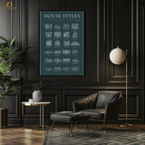 Houses Style - Trendy - Premium Wall Art