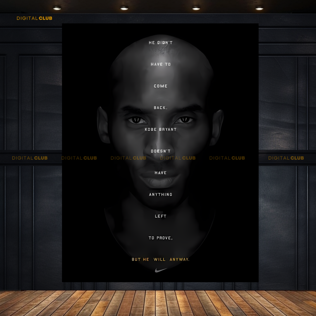 Kobe Bryant - Quote Artwork - Premium Wall Art