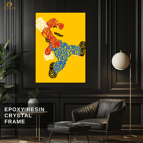 Super Mario 1 - Cartoon - Premium Wall Art