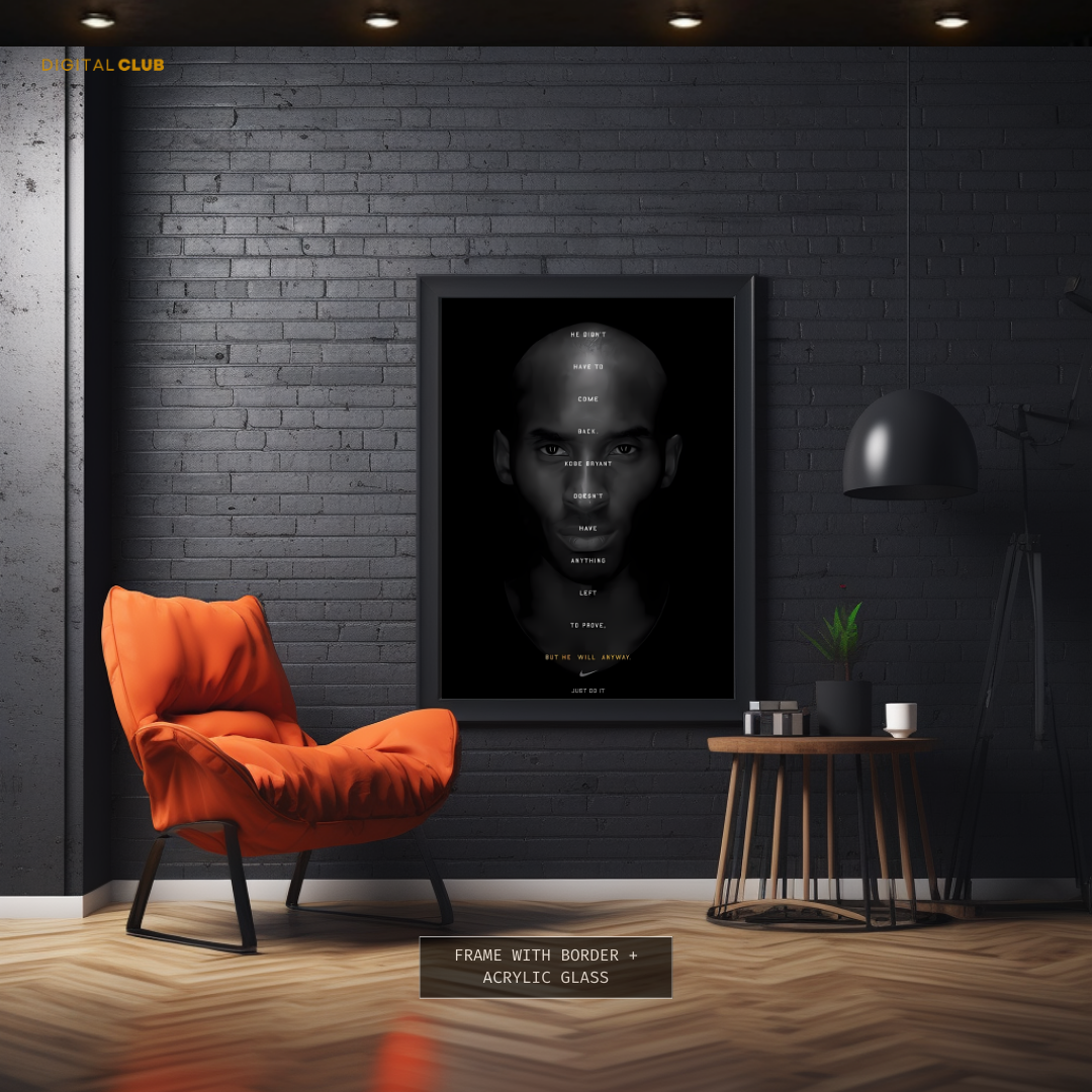 Kobe Bryant - Quote Artwork - Premium Wall Art