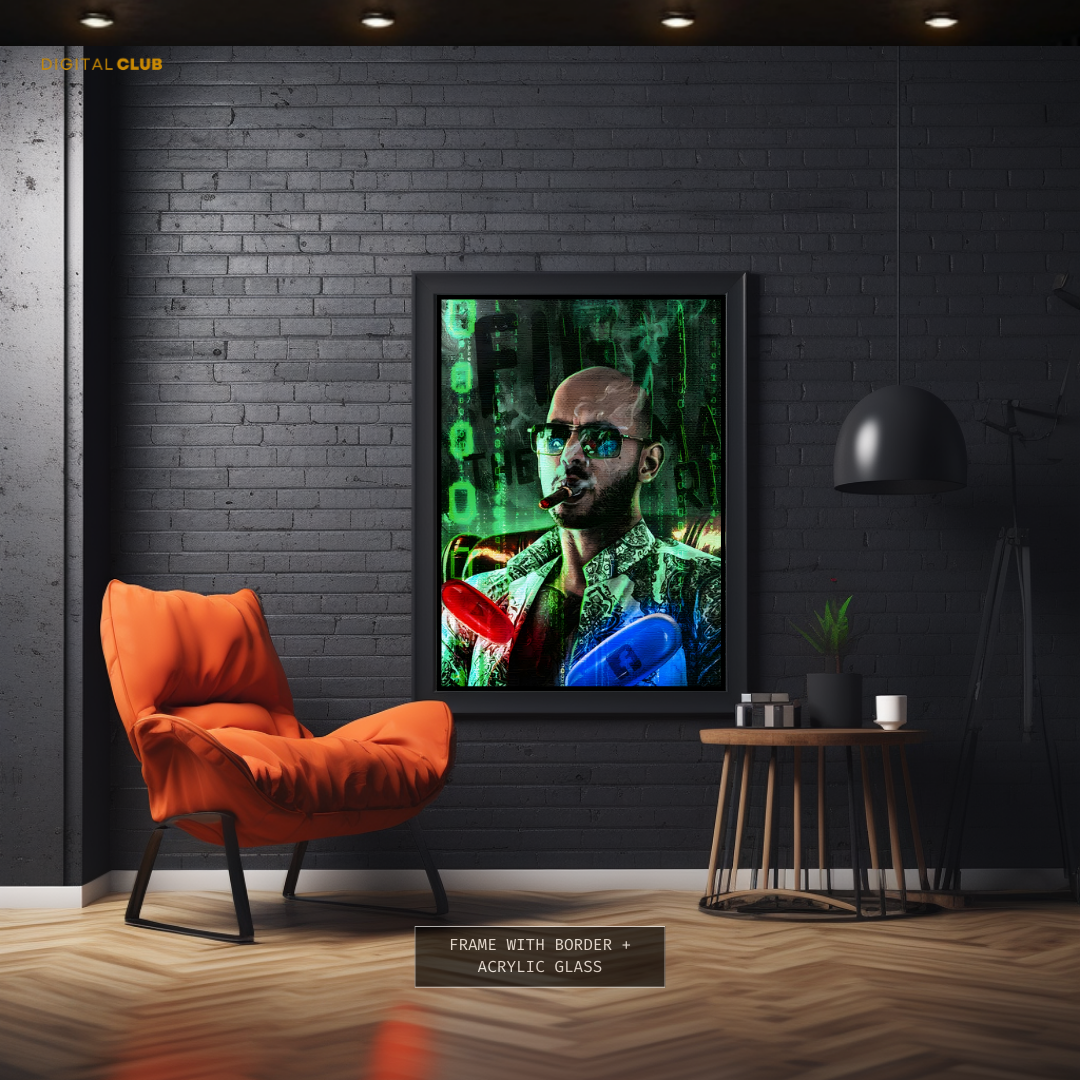 Andrew Tate The Top G Matrix Premium Wall Art