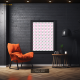 Pink & Black Polka Dots - Seamless Pattern - Premium Wall Art