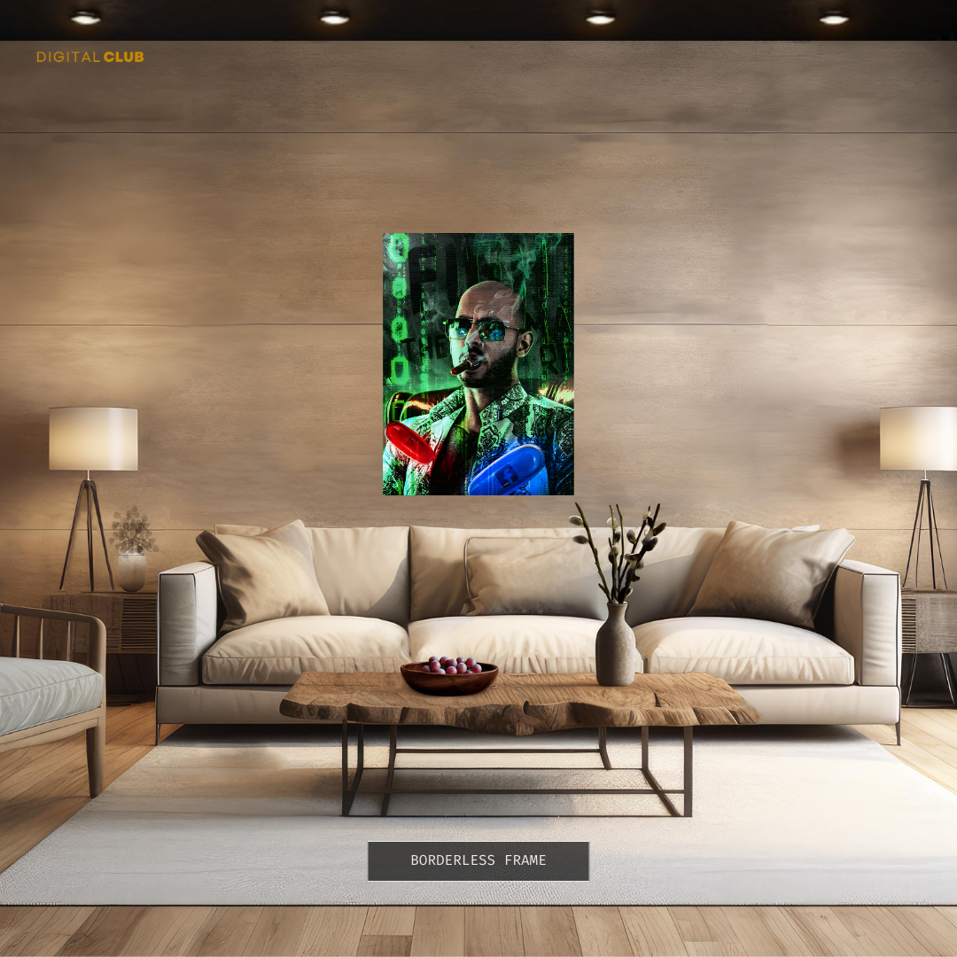 Andrew Tate The Top G Matrix Premium Wall Art