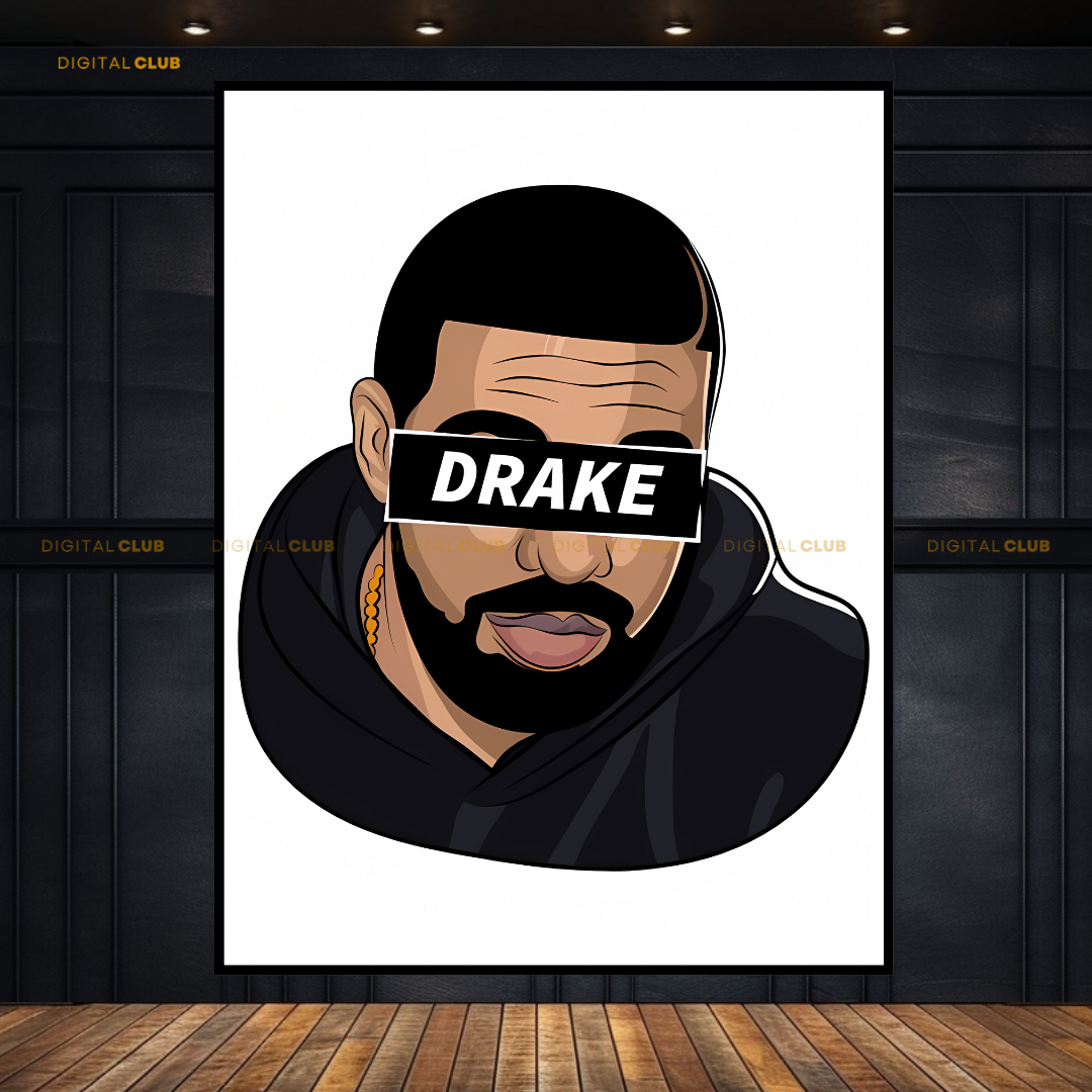 Drake 2 - Music - Premium Wall Art