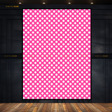 White Polka Dots - Seamless Pattern - Premium Wall Art