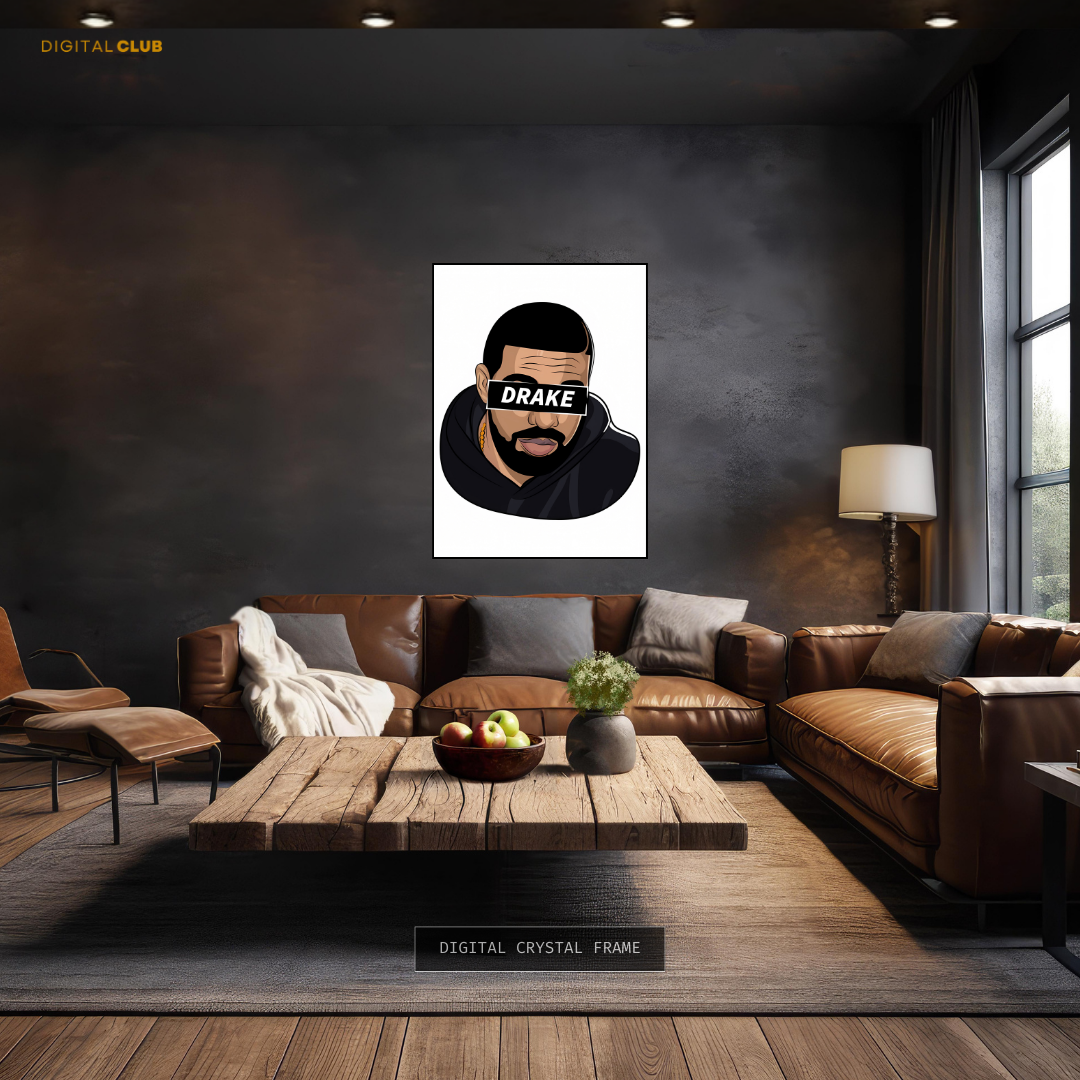 Drake 2 - Music - Premium Wall Art