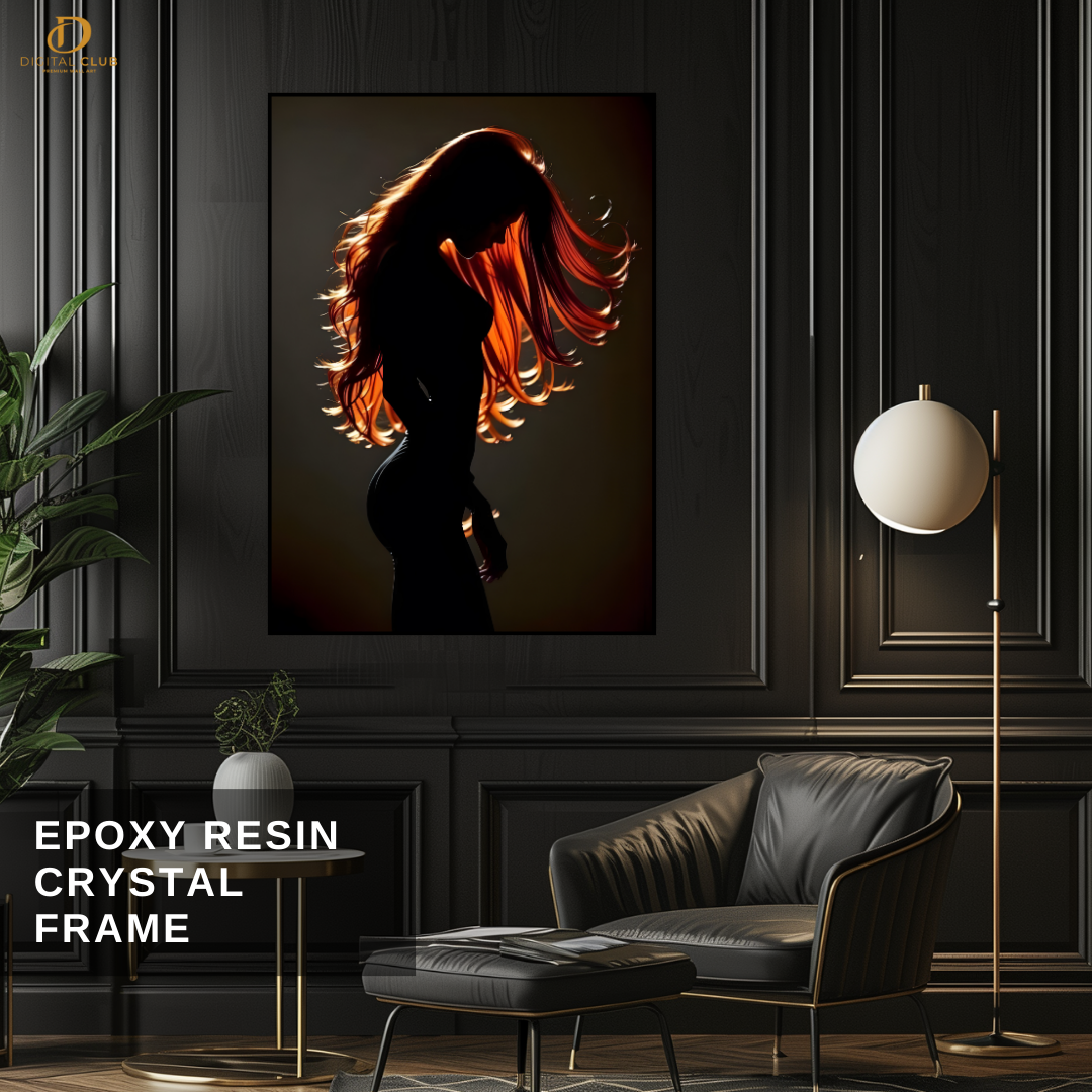 Female Long Hair - Fashion & Style - Premium Wall Art