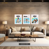 Messi Champ Artwork - 3 Panel Wall Art