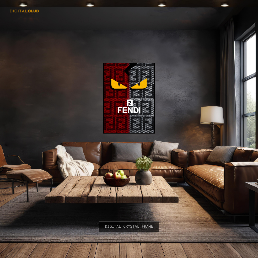 Fendi Logo Premium Wall Art