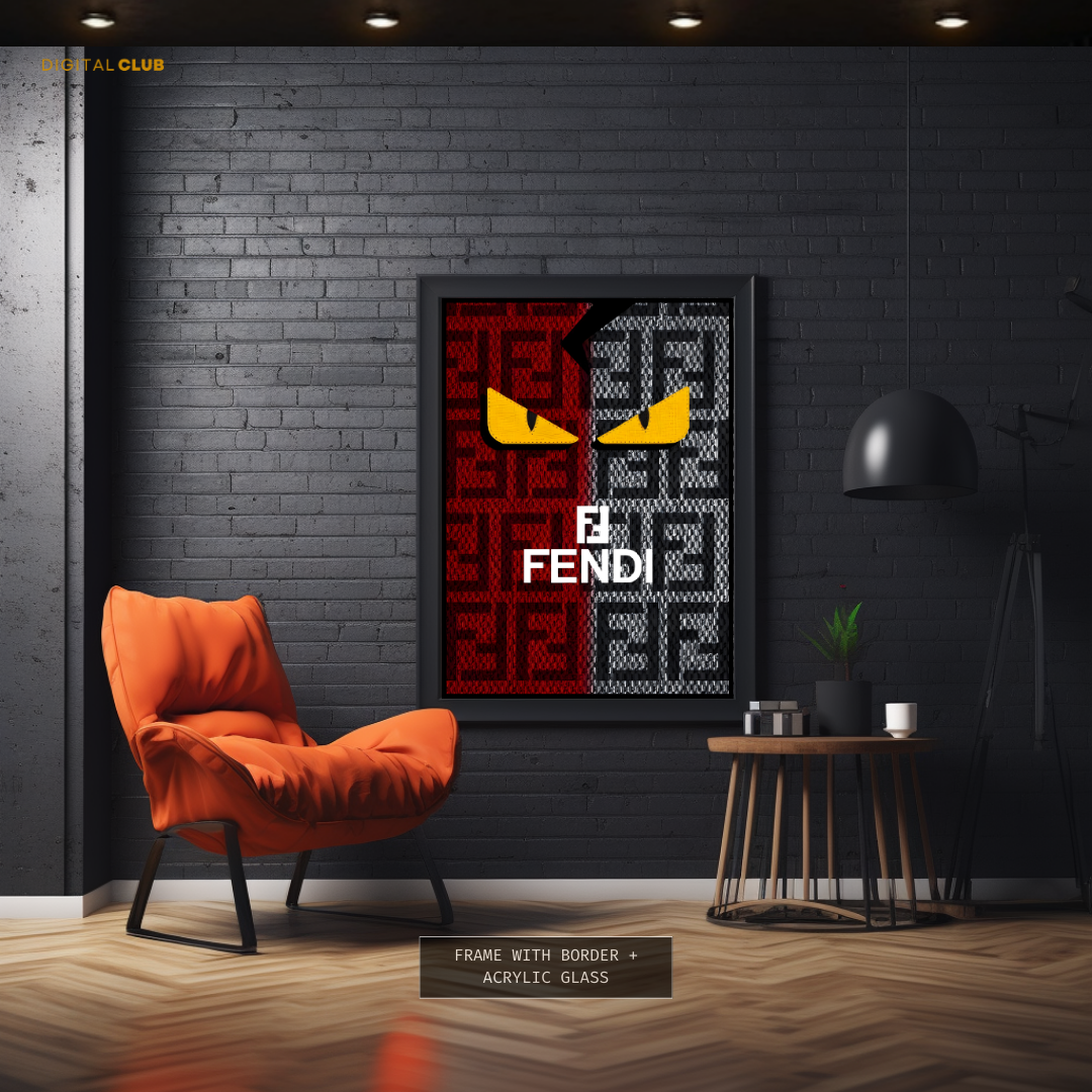 Fendi Logo Premium Wall Art