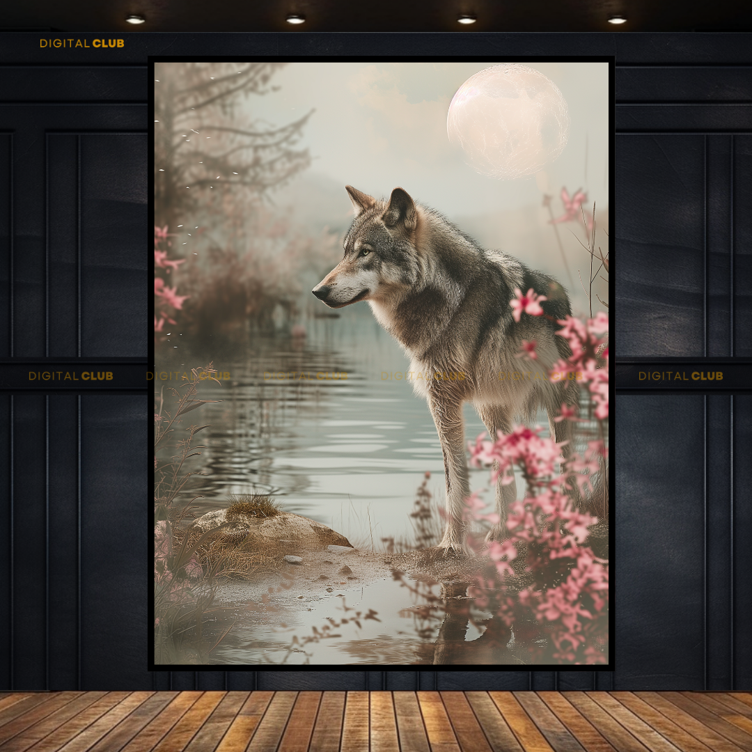 White Fox Artwork - Animal & Wildlife Premium Wall Art