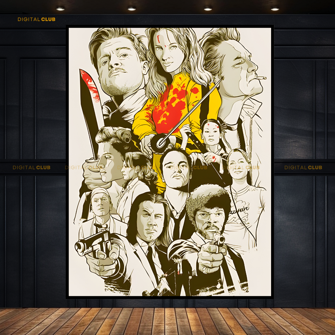 Pulp Fiction Movie Premium Wall Art