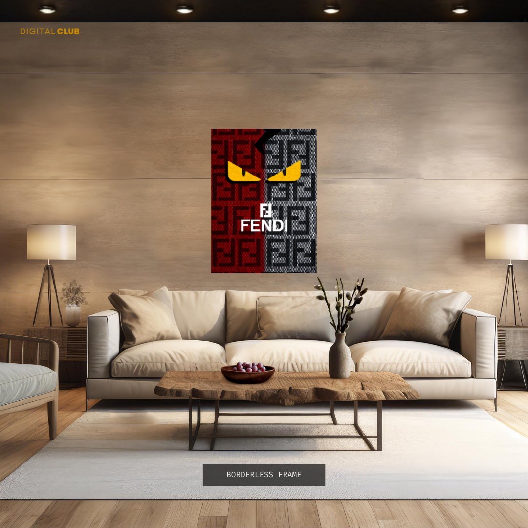 Fendi Logo Premium Wall Art