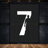 Cristiano Ronaldo No 7 Premium Wall Art