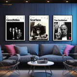 Top 3 Gangster Movies Artwork - 3 Panel Wall Art