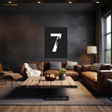 Cristiano Ronaldo No 7 Premium Wall Art