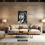 Michael Jackson Black & White Premium Wall Art