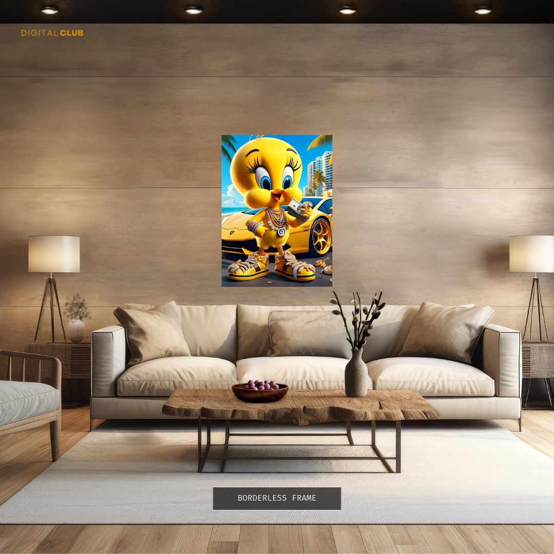 Tweety Pie Looney Tunes WB Premium Wall Art