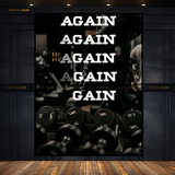 Again & Again Quote - Premium Wall Art