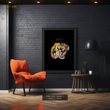 Gucci Tiger on Black Premium Wall Art