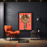 Cute Giraffe Premium Wall Art