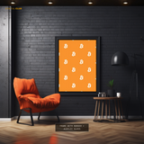 Bitcoin Logo - Crypto Artwork - Premium Wall Art