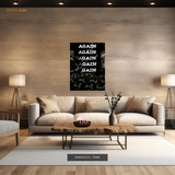 Again & Again Quote - Premium Wall Art