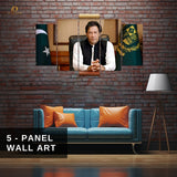 Imran Khan - PTI - 5 Panel Wall Art