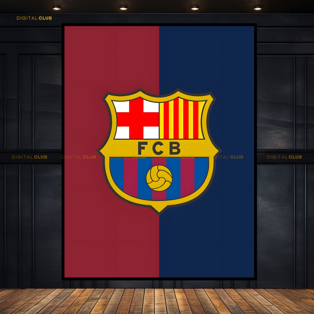 Barcelona Football Club Logo - Premium Wall Art