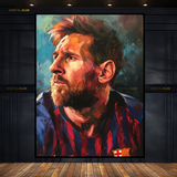 Lionel Messi Barcelona Premium Wall Art