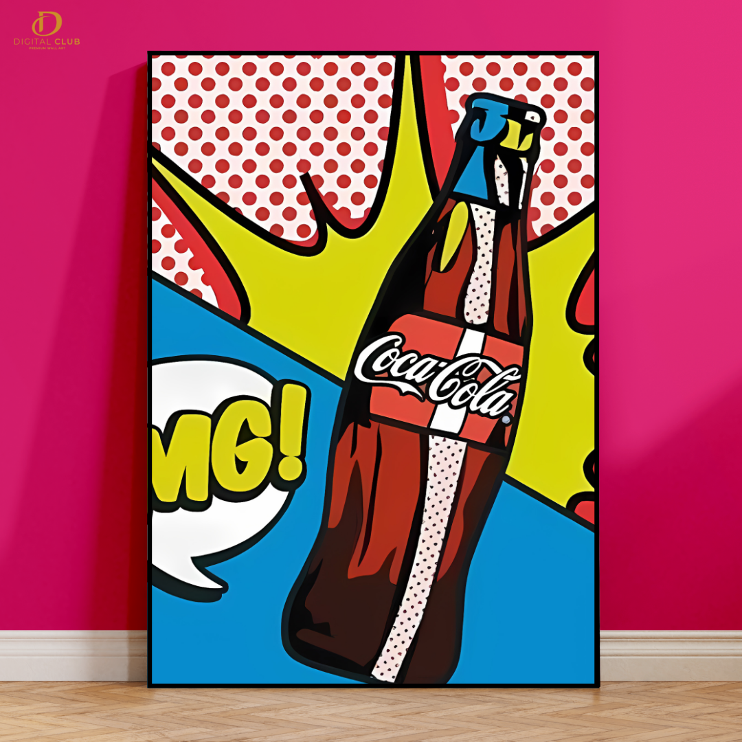 Coke - Comic - Premium Wall Art