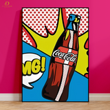 Coke - Comic - Premium Wall Art