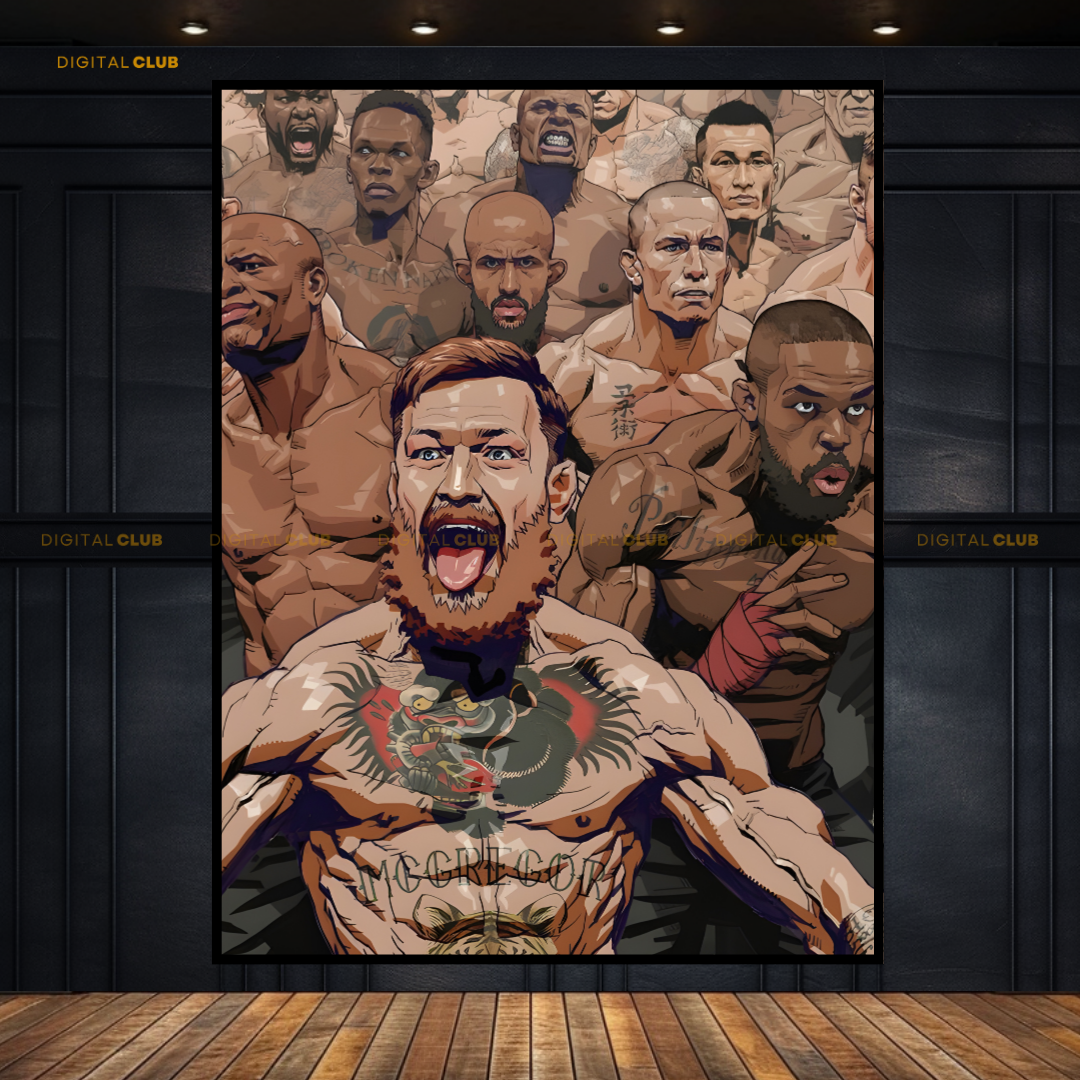 UFC Legend Fighters Premium Wall Art