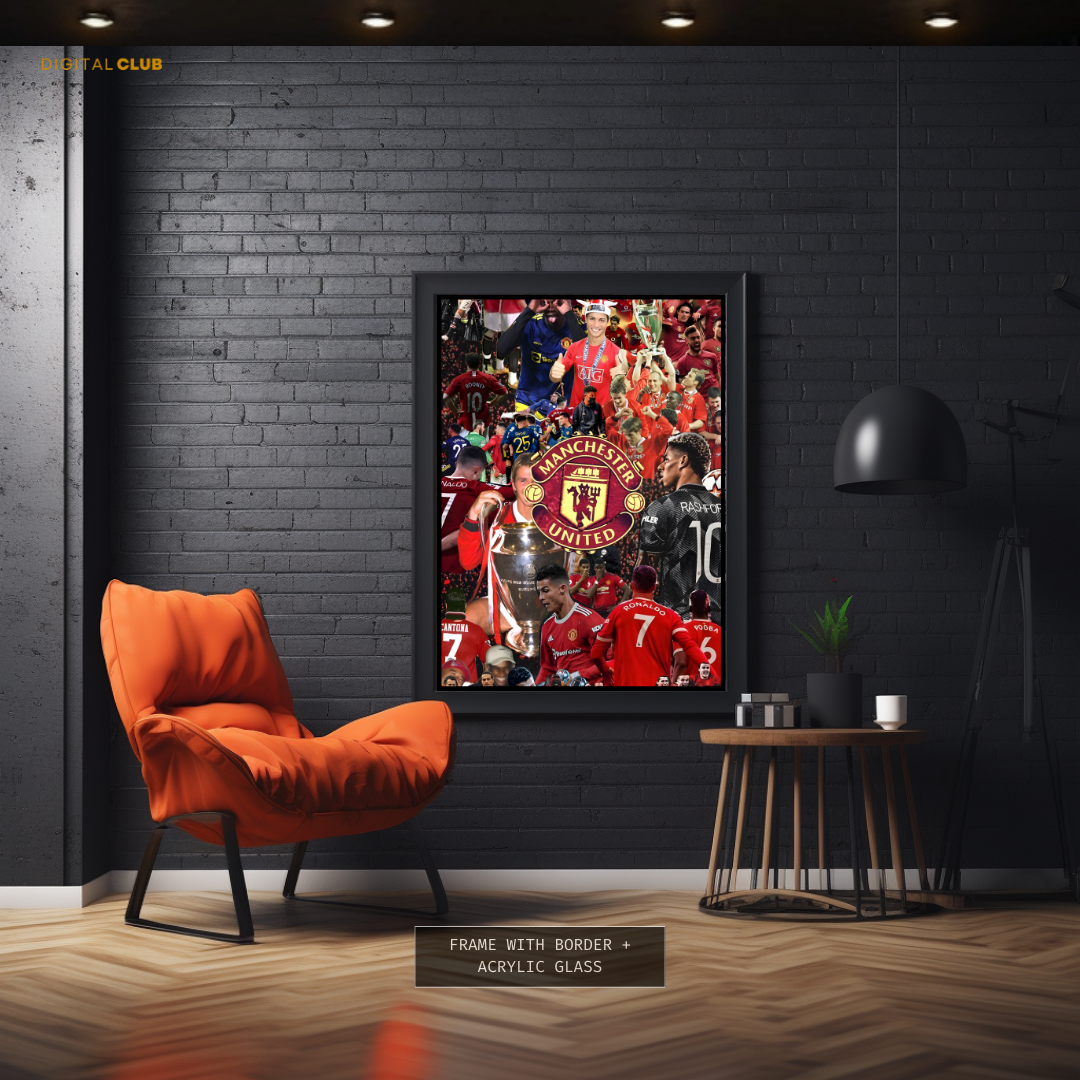 Manchester United FC Poster Premium Wall Art