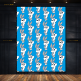 Bugs Bunny - Seamless Pattern - Premium Wall Art