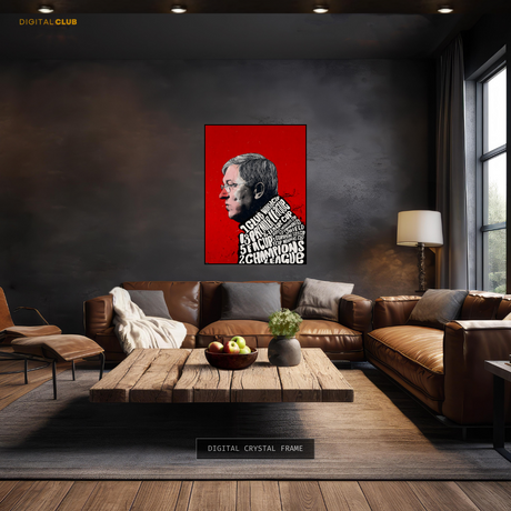 Alex Ferguson Manchester United Manager Premium Wall Art