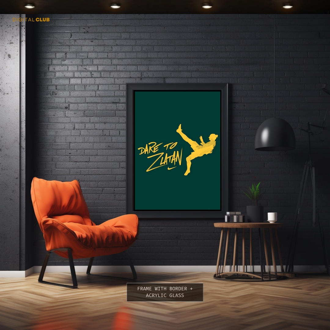 Zlatan - Football - Premium Wall Art