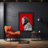 Alex Ferguson Manchester United Manager Premium Wall Art