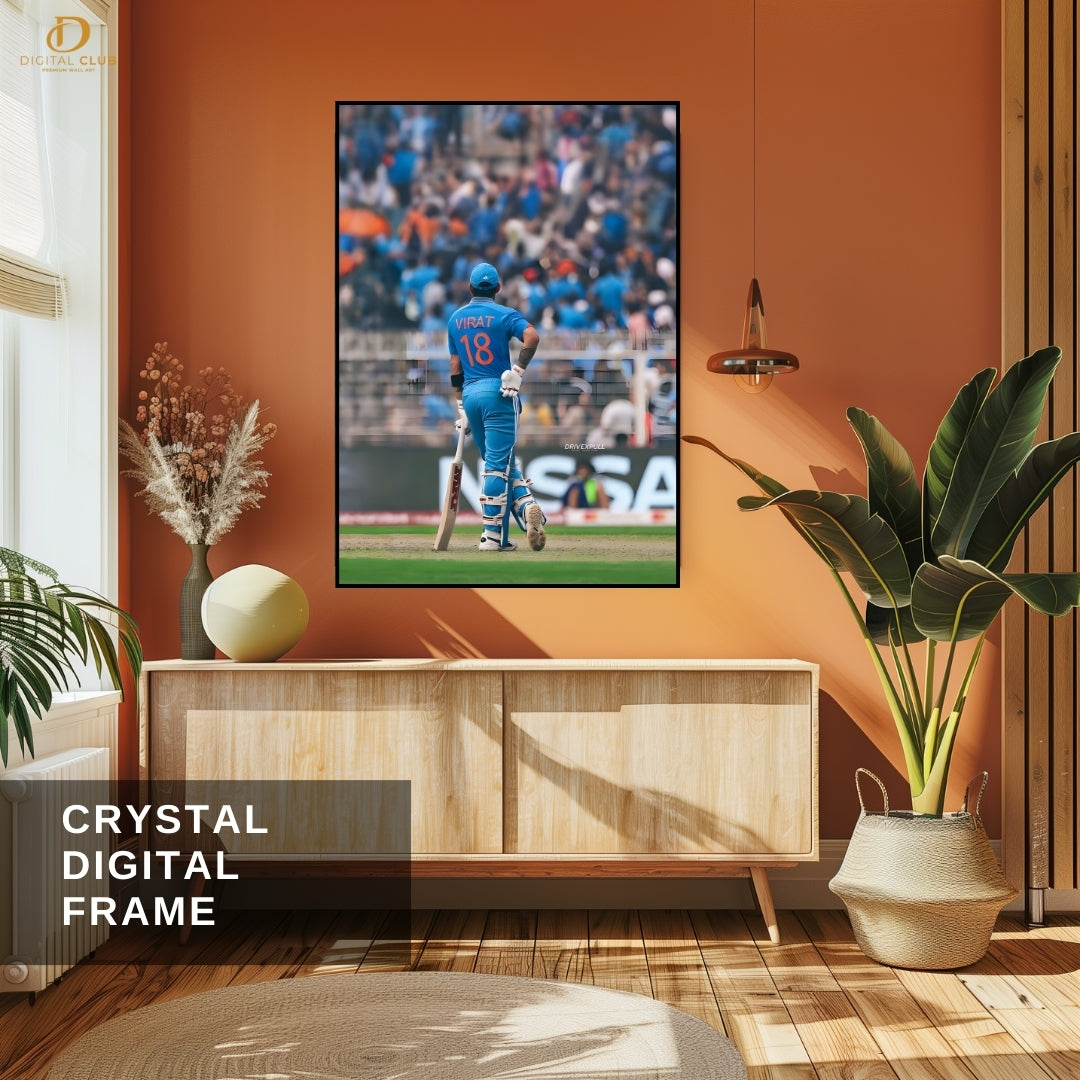 Virat Kohli 7 - Cricket - Premium Wall Art