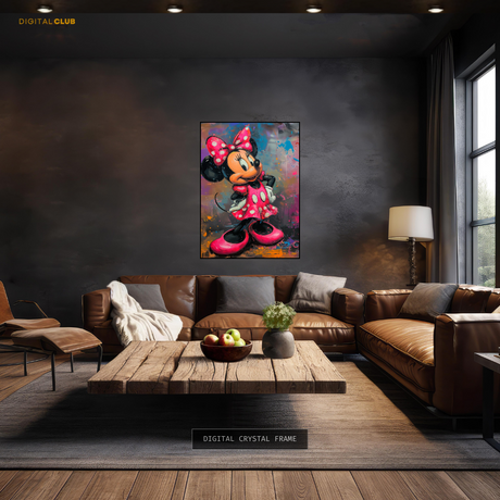 Minnie Mouse Disney Painting Premium Wall Art