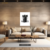 Kaws Figurine Hugging Premium Wall Art