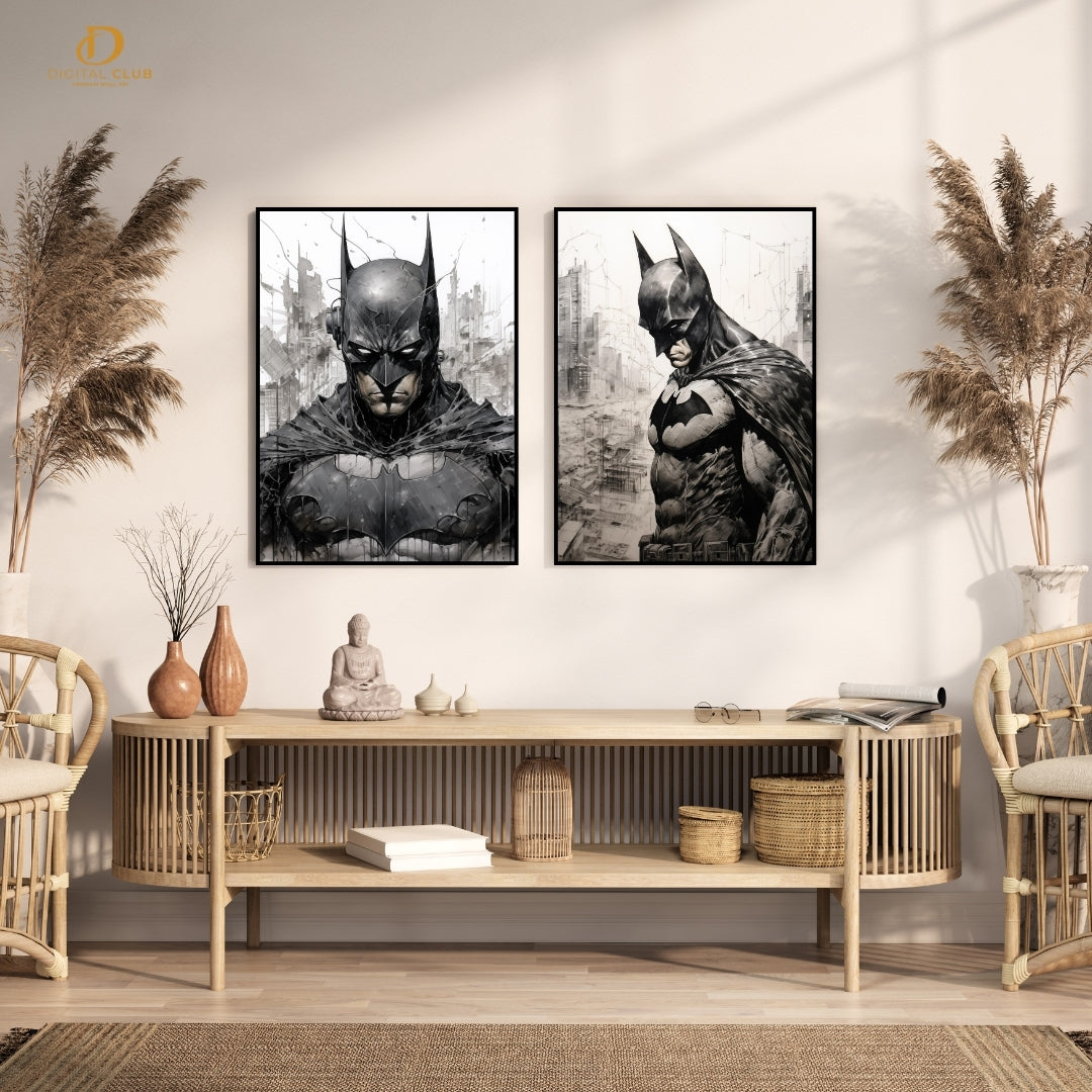 Batman Artwork - 2 Panel Wall Art