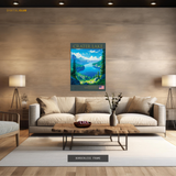 Crater Lake USA Premium Wall Art