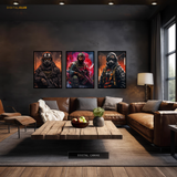 COD Characters Gaming - 3 Panel Wall Art